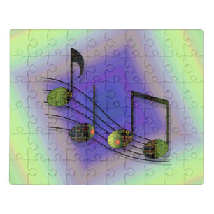 Dubstep Notes Acrylic Puzzle