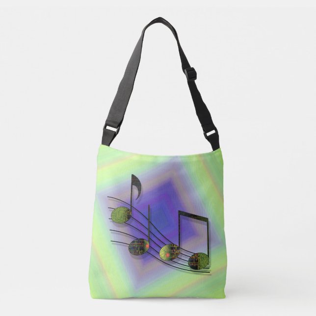 Dubstep Notes All-Over-Print Bag (Front)