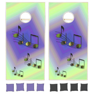 Dubstep Notes Cornhole Set
