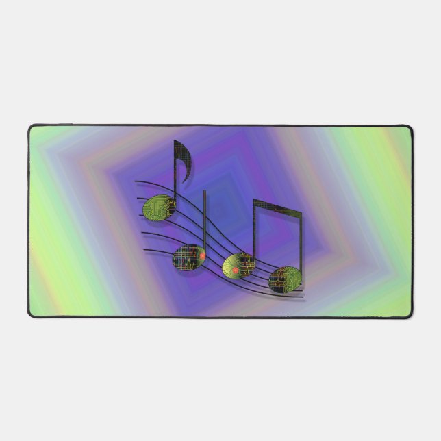 Dubstep Notes Desk Mat (Front)