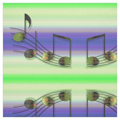 Dubstep Notes Fabric