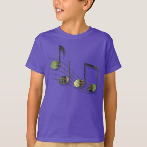 Dubstep Notes Kids and Baby Dark Shirt