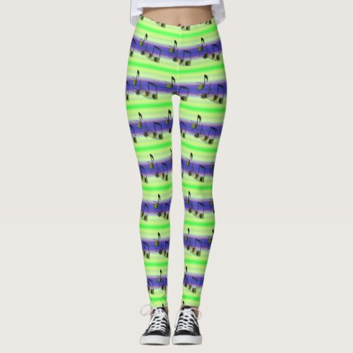 Dubstep Notes Leggings