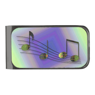 Dubstep Notes Money Clip