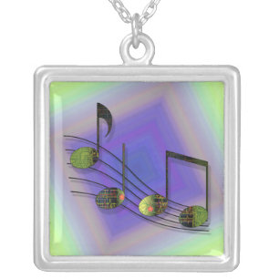 Dubstep Notes Necklace
