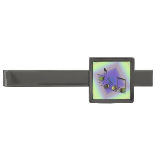 Dubstep Notes Tie Bar (Front)