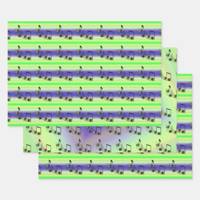 Dubstep Notes Wrapping Paper Set (Set)