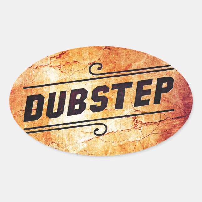 Dubstep Oval Sticker (Front)