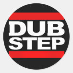 dubstep remix-benga-dubstep radio-free dubstep-dub classic round sticker