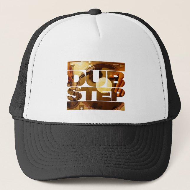 DUBSTEP vinyl dubplates music dub step download Trucker Hat (Front)