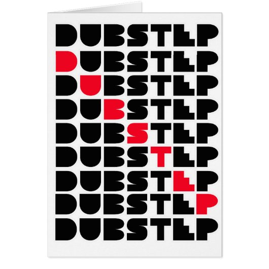 Dubstep WALL girls guys Dubstep music Cards (Front)