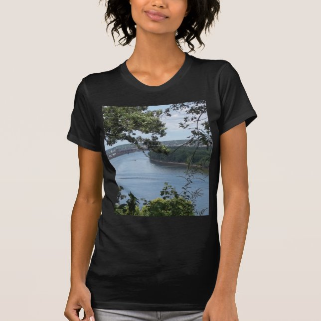 Dubuque Iowa from the Mississippi River T-Shirt (Front)