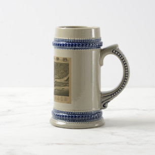 Dubuque, Iowa in 1889 Beer Stein