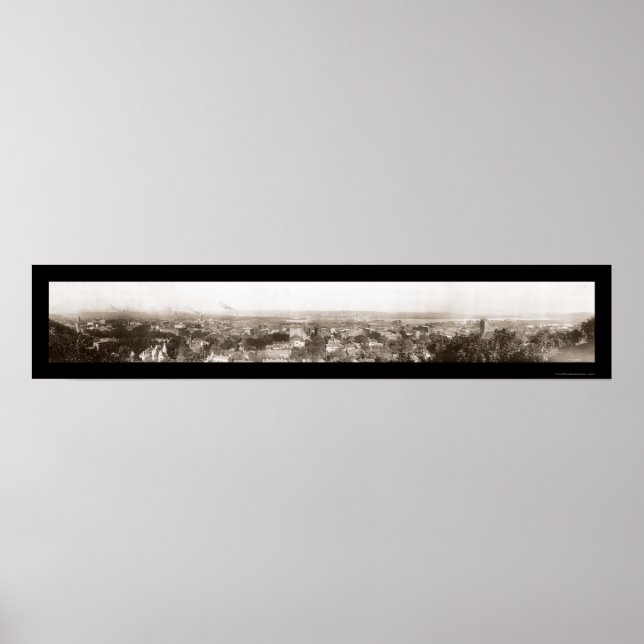 Dubuque Iowa Panview Photo 1914 Poster (Front)