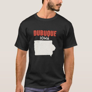 Dubuque Iowa USA State America Travel Iowan T-Shirt