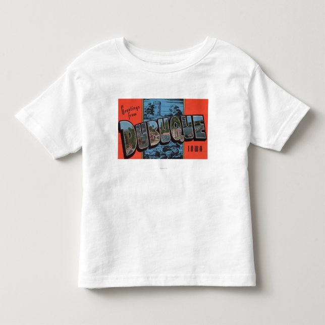 Dubuque, IowaLarge Letter ScenesDubuque, IA Toddler T-shirt (Front)
