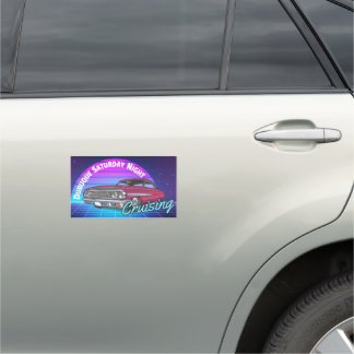 Dubuque Saturday Night Cruising Car Magnet