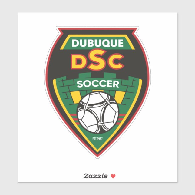 Dubuque Soccer Club Car Decal (Sheet)