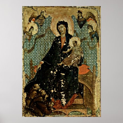 Duccio di Buoninsegna _ Madonna of Franciscans Poster