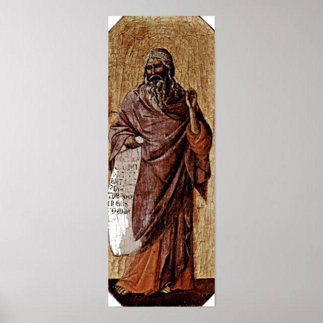 Duccio di Buoninsegna - Prophet Isaiah Poster (Front)