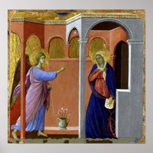 Duccio di Buoninsegna The Annunciation Poster