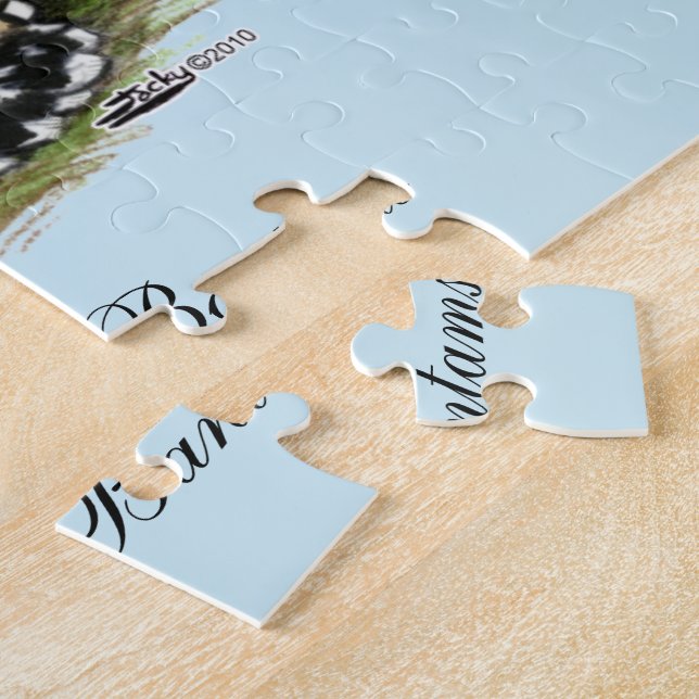 D'Uccle Bantams:  Mille Fleur Jigsaw Puzzle (Side)