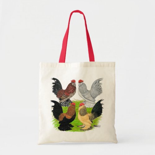 DUccles Four Roosters Tote Bag