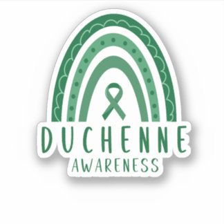 Duchenne Muscular Dystrophy DMD Rainbow Ribbon Sticker