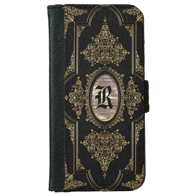 Duchess 6/6s Grande Knight Victorian  Monogram iPhone Wallet Case (Front)