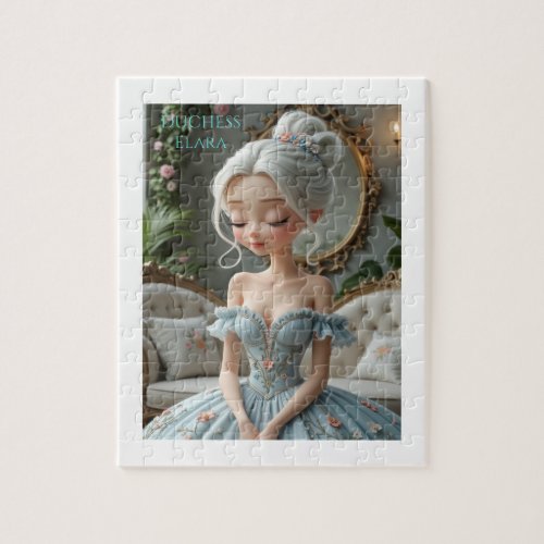 Duchess Elara: Graceful Elegance Jigsaw Puzzle from MrJP on Zazzle