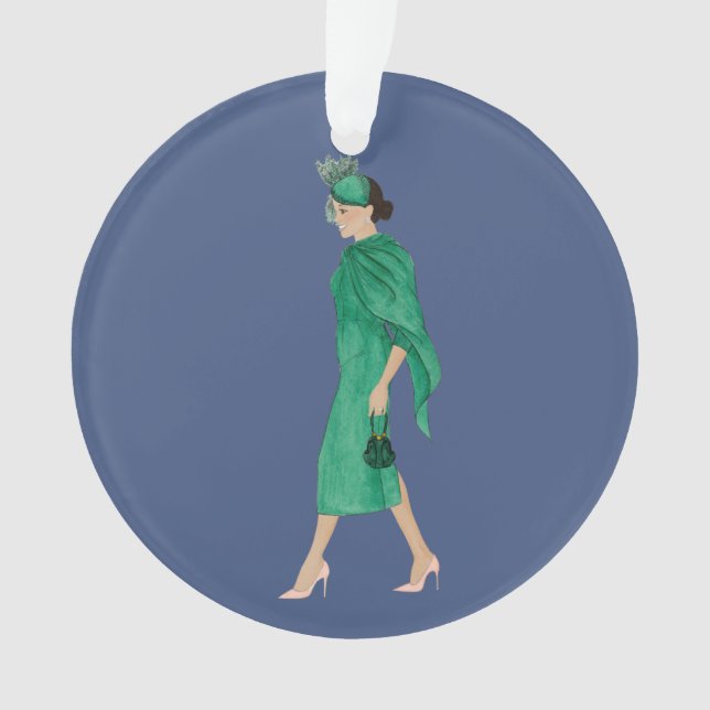 Duchess Meghan Sussex Christmas 2020 Ornament (Front)