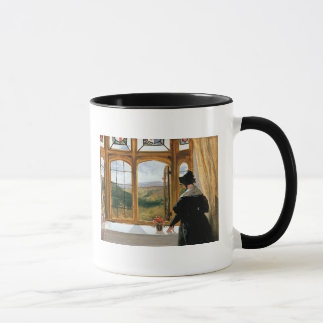Duchess of Abercorn looking out of a window Mug (Right)