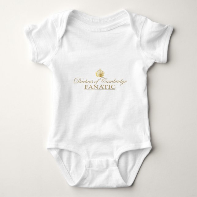 Duchess of Cambridge Fanatic Baby Bodysuit (Front)