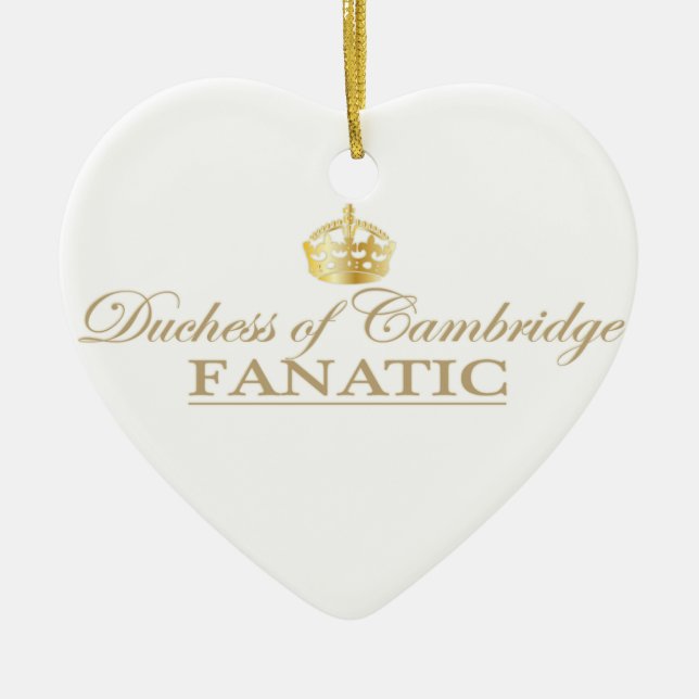 Duchess of Cambridge Fanatic Ceramic Ornament (Front)