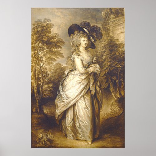 Duchess of Devonshire Gainsborough Dupont Fine Art Poster