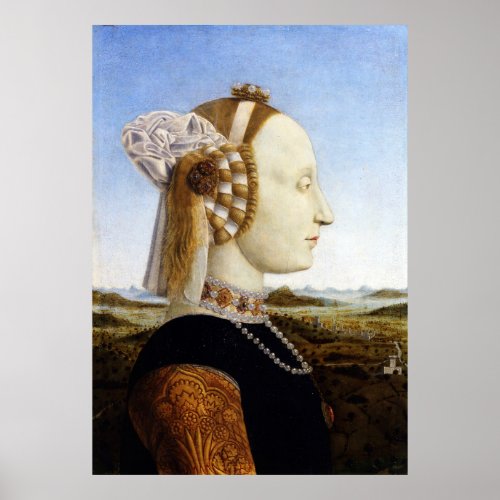 Duchess of Urbino _ Piero della Francesca _ c1470 Poster