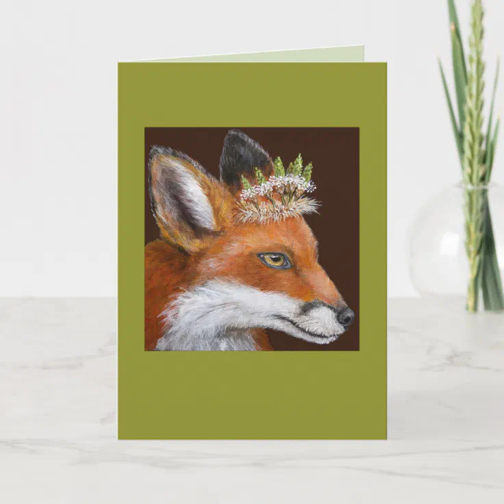 Duchess the fox card Zazzle