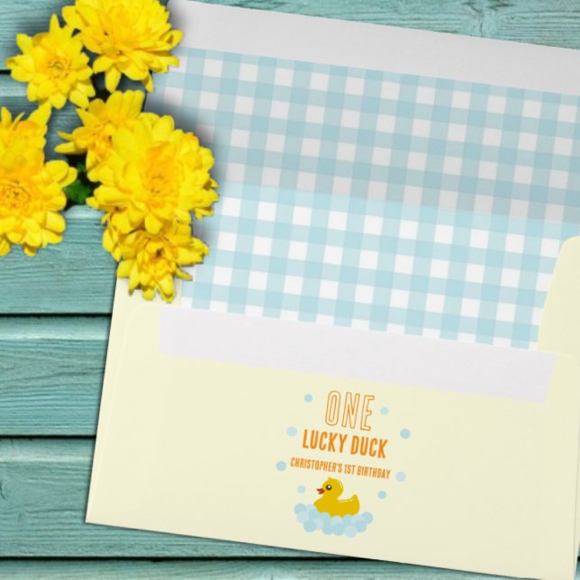 Duck 1st Birthday Envelope (Creator Uploaded)
