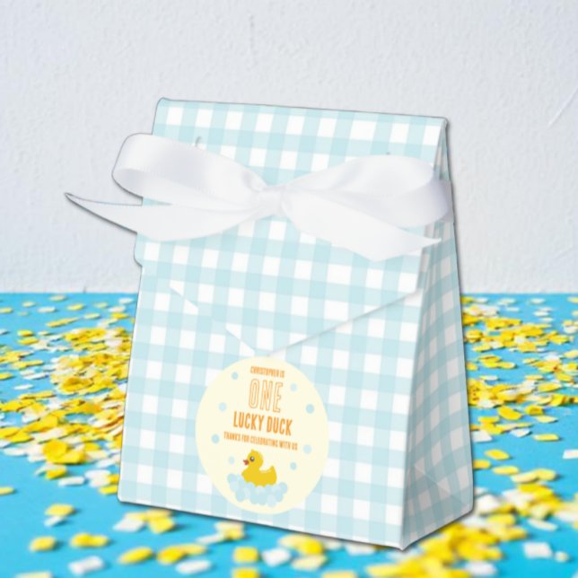 Duck 1st Birthday Favor Boxes (Creator Uploaded)