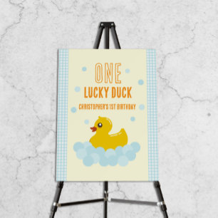 Duck 1st Birthday Foam Board