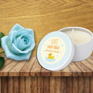Duck 1st Birthday Mini Candle Favors