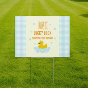 Duck 1st Birthday Sign