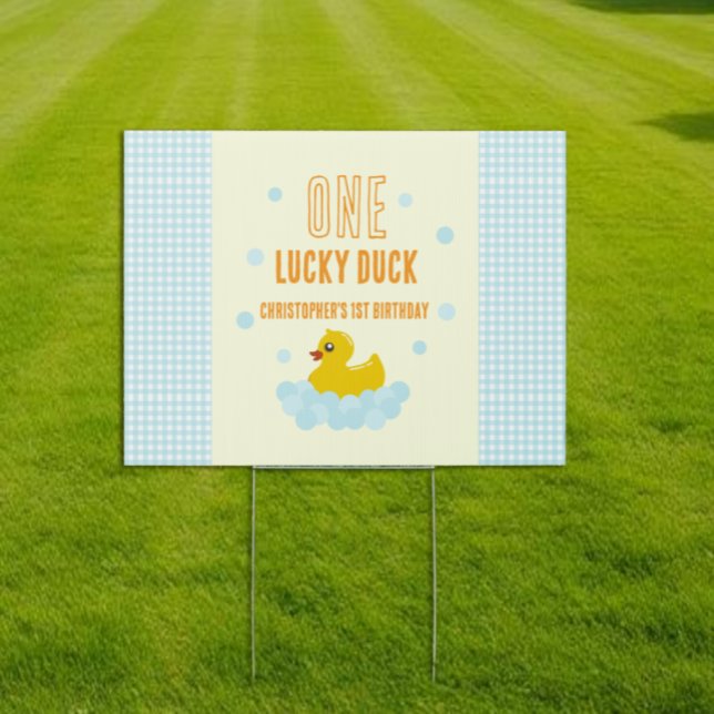 Duck 1st Birthday Sign (Creator Uploaded)