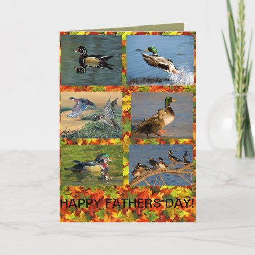 Duck a Dad Fathers Day card Card