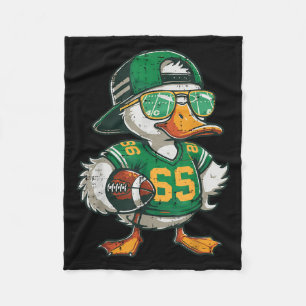 Duck American Football Sungles Cool Srts Men Boys Fleece Blanket