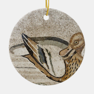 Duck and bird, Nile mosaic, House of the Faun Ceramic Ornament