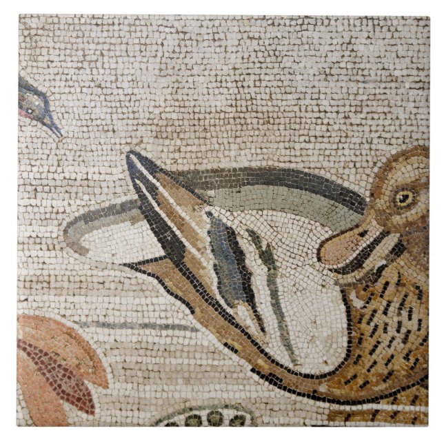 Duck and bird, Nile mosaic, House of the Faun Tile (Front)