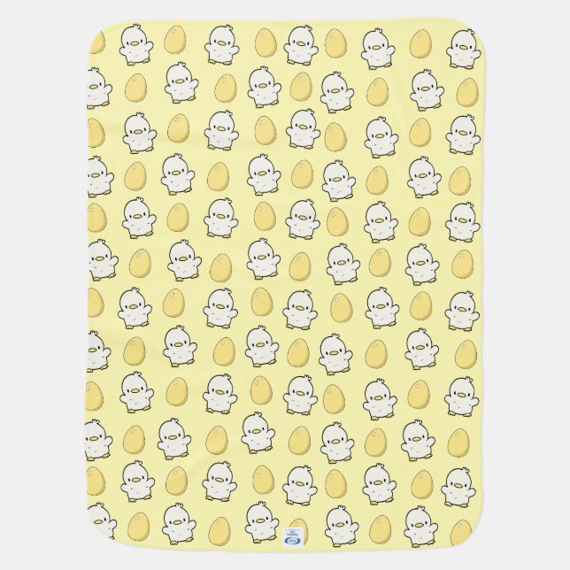 DUCK AND CHICKEN  BABY BLANKET (Back)