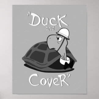 Duck and Cover - Vintage Nuclear Attack Poster