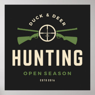 Duck and Deer Hunting Season Poster